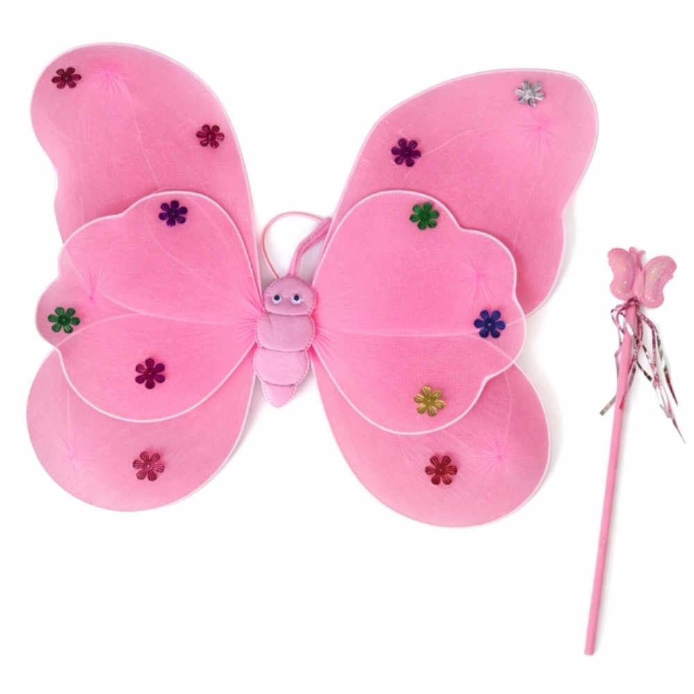 Light Up Pink Fairy Dress-Up Set for Kids - Picture 2 of 4
